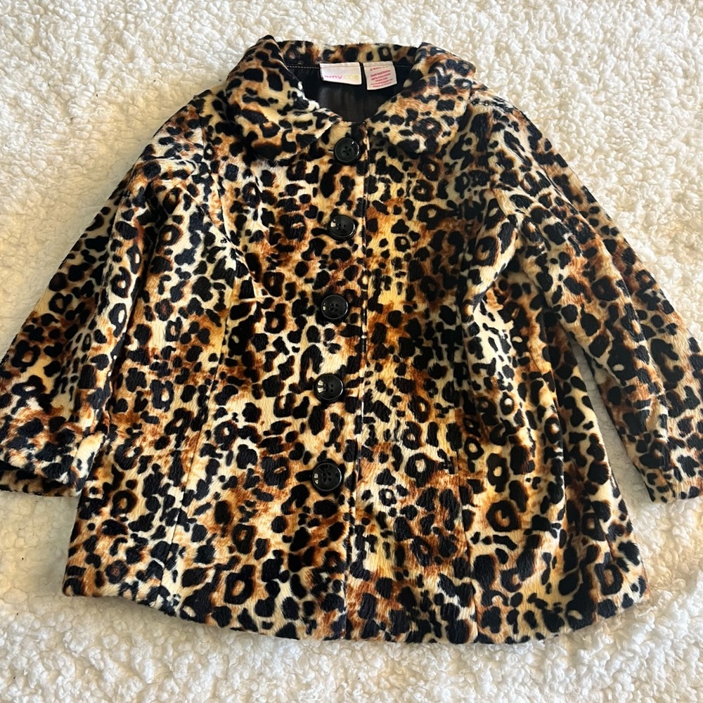 Baby Girl/Toddler Leopard Coat